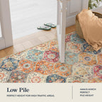 Moroccan Inspired Floral Kitchen Mat — alternate angle view