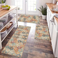 Moroccan Inspired Floral Kitchen Mat — main product photo