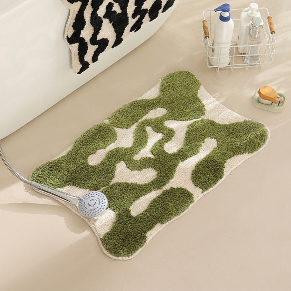 Morocco Retro Bath Mat — product in use