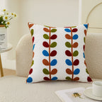 Fleur Classic Embroidery Square Sofa Cushion Cover — product detail view