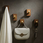 Natural Wood Hook Wall Organiser — main product photo
