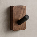 Natural Wood Hook Wall Organiser — product close-up