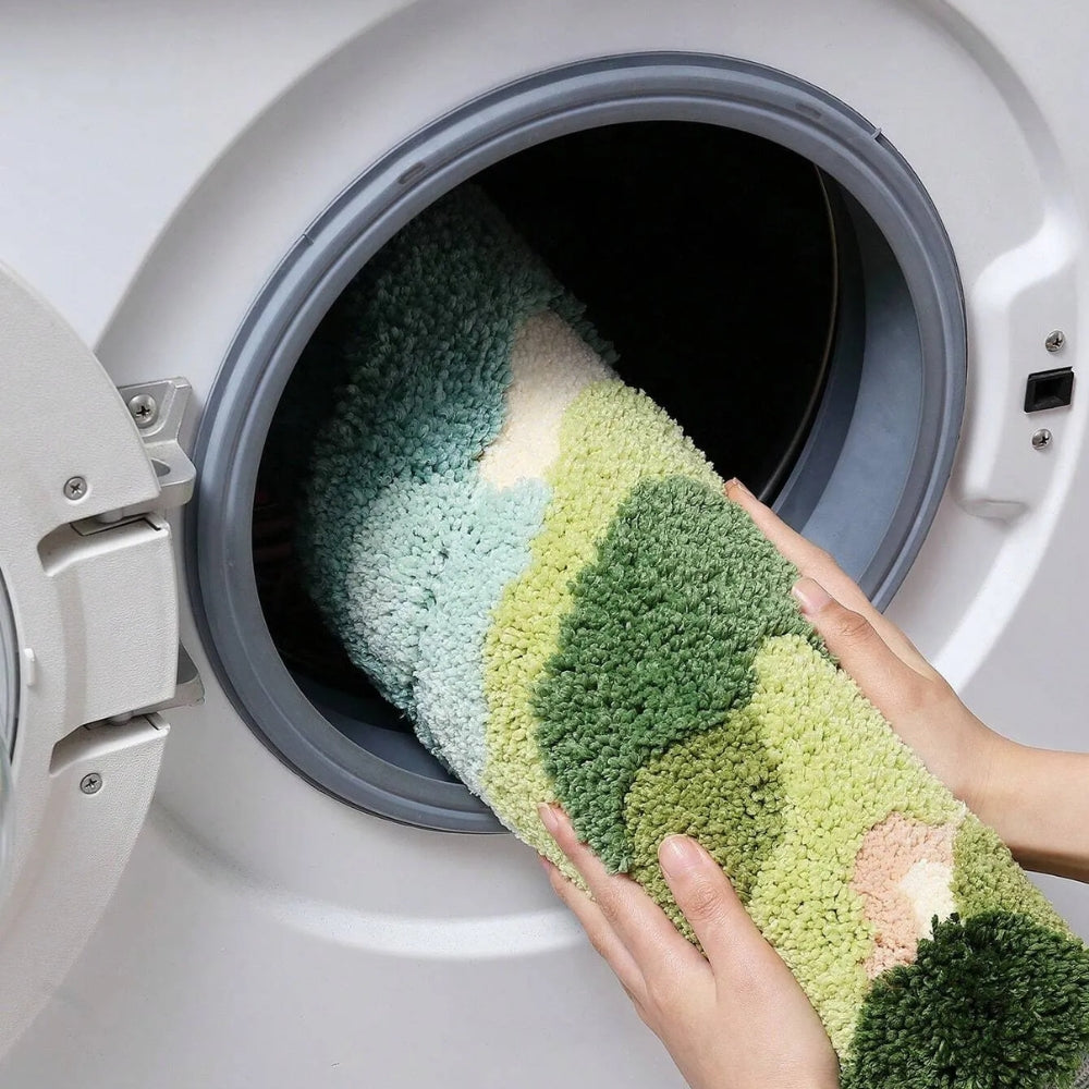 Nature Moss Floor Bath Mat — product close-up