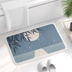 Night Sky Absorbent Bath Mat — size and scale reference