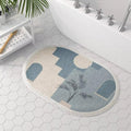 Night Sky Absorbent Bath Mat — material texture close-up