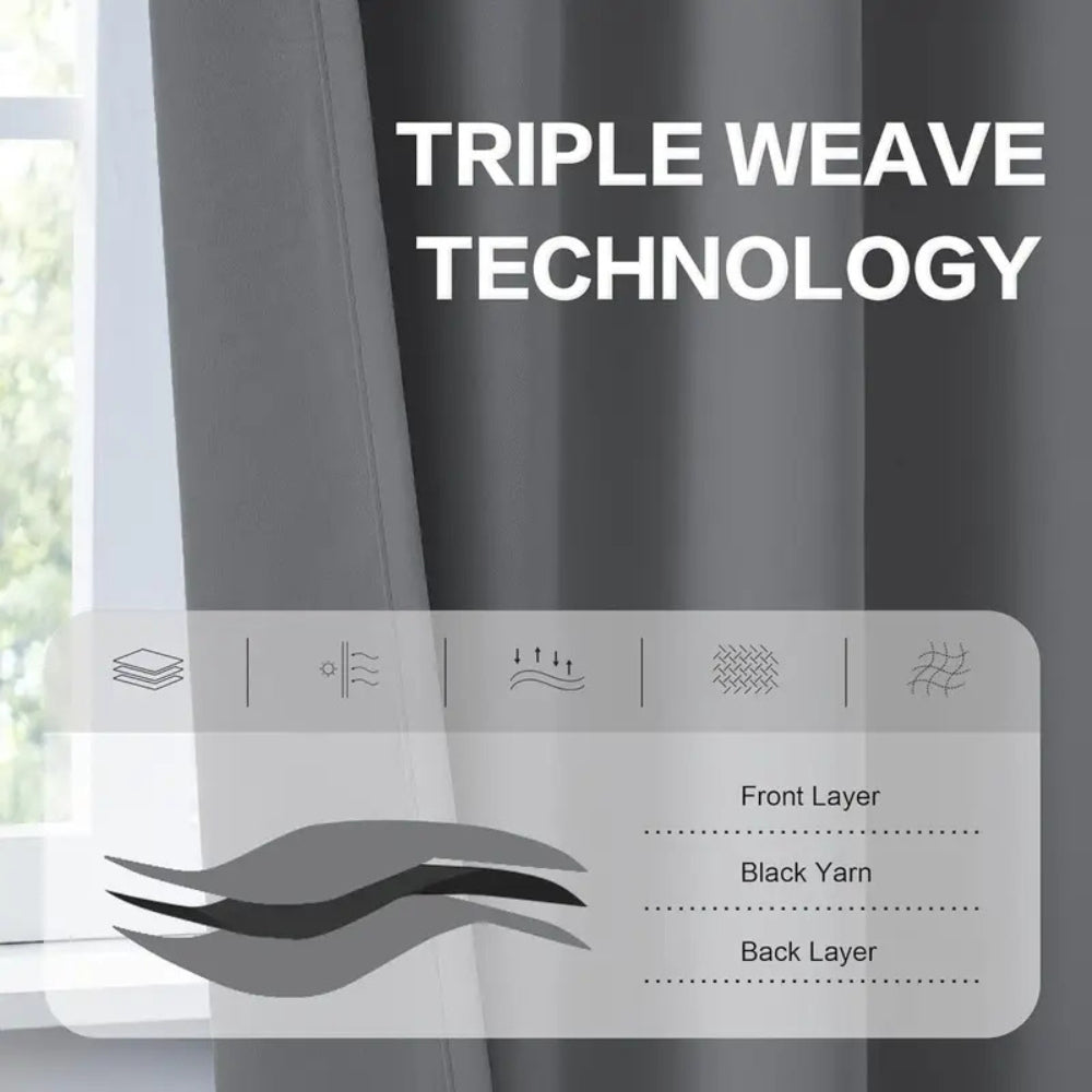 Noiréa Thermal Blackout Curtains — product in use
