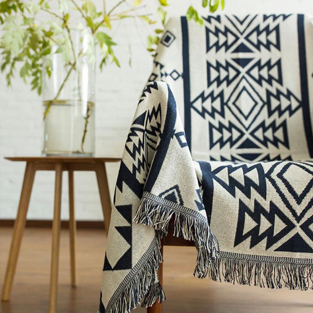 Nomad Weave Boho Throw Blanket — main product photo