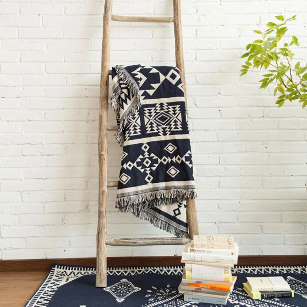 Nomad Weave Boho Throw Blanket — product detail view