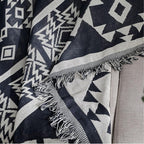 Nomad Weave Boho Throw Blanket — alternate angle view