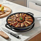 Non-Stick Cast Iron Griddle Skillet Pan — alternate angle view