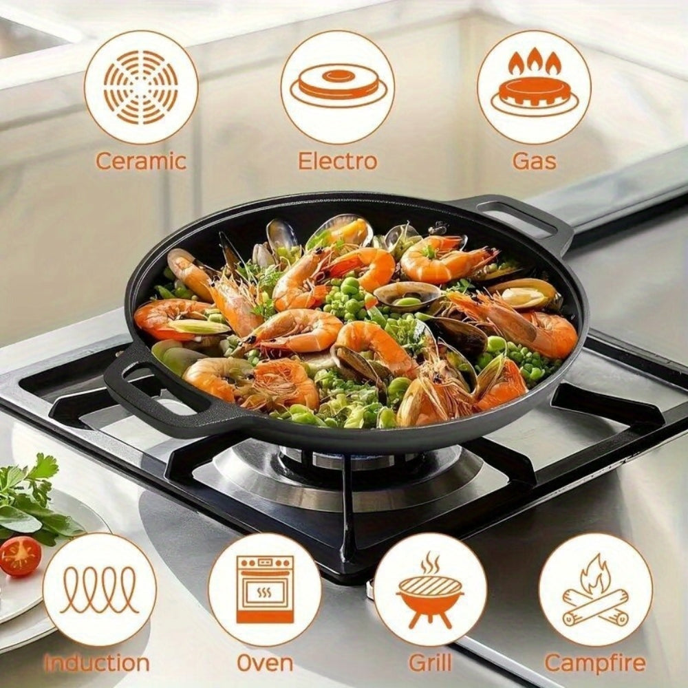 Non-Stick Cast Iron Griddle Skillet Pan — additional view