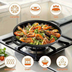 Non-Stick Cast Iron Griddle Skillet Pan — additional view