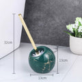 Nordic Creative Ceramic Toilet Brush — material texture close-up