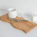 Nordic Ripple Wooden Tray — additional view