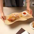 Nordic Ripple Wooden Tray — product feature detail