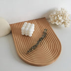 Nordic Ripple Wooden Tray — size and scale reference