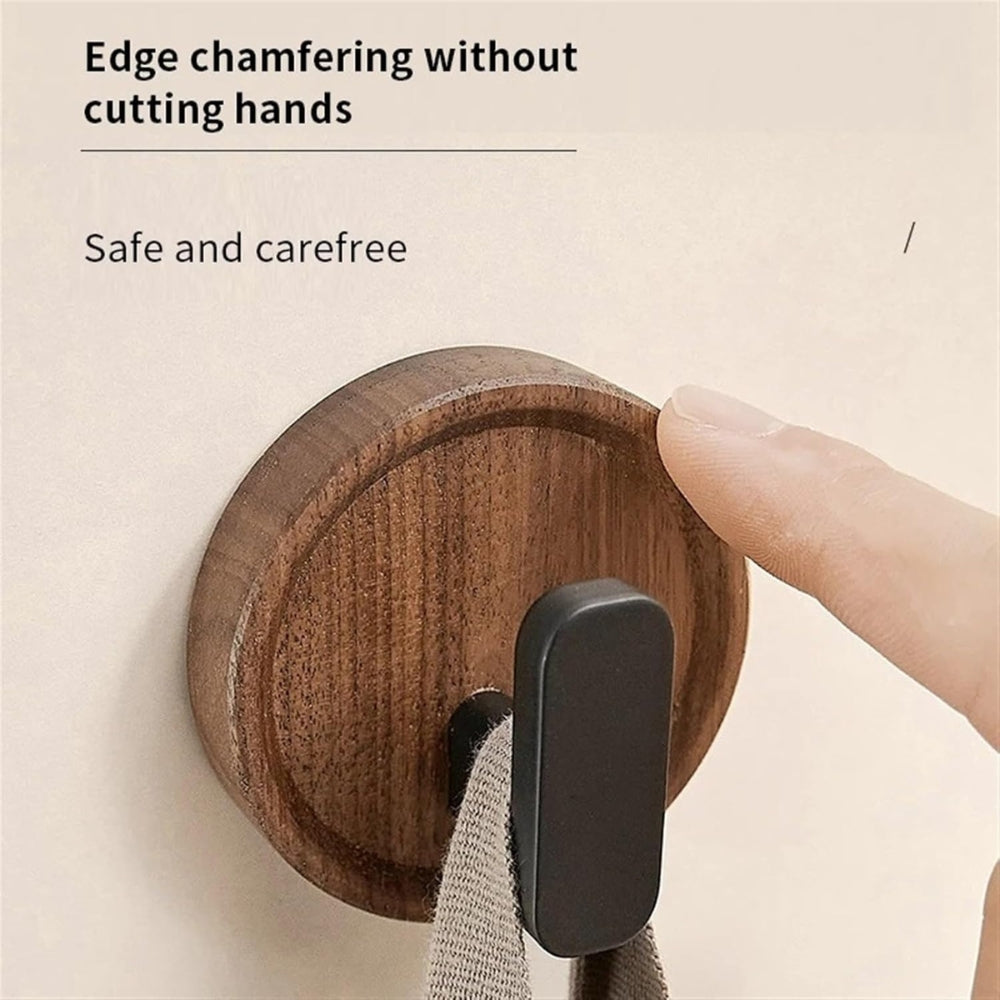 Nordic Walnut Wood Wall Hook — product feature detail