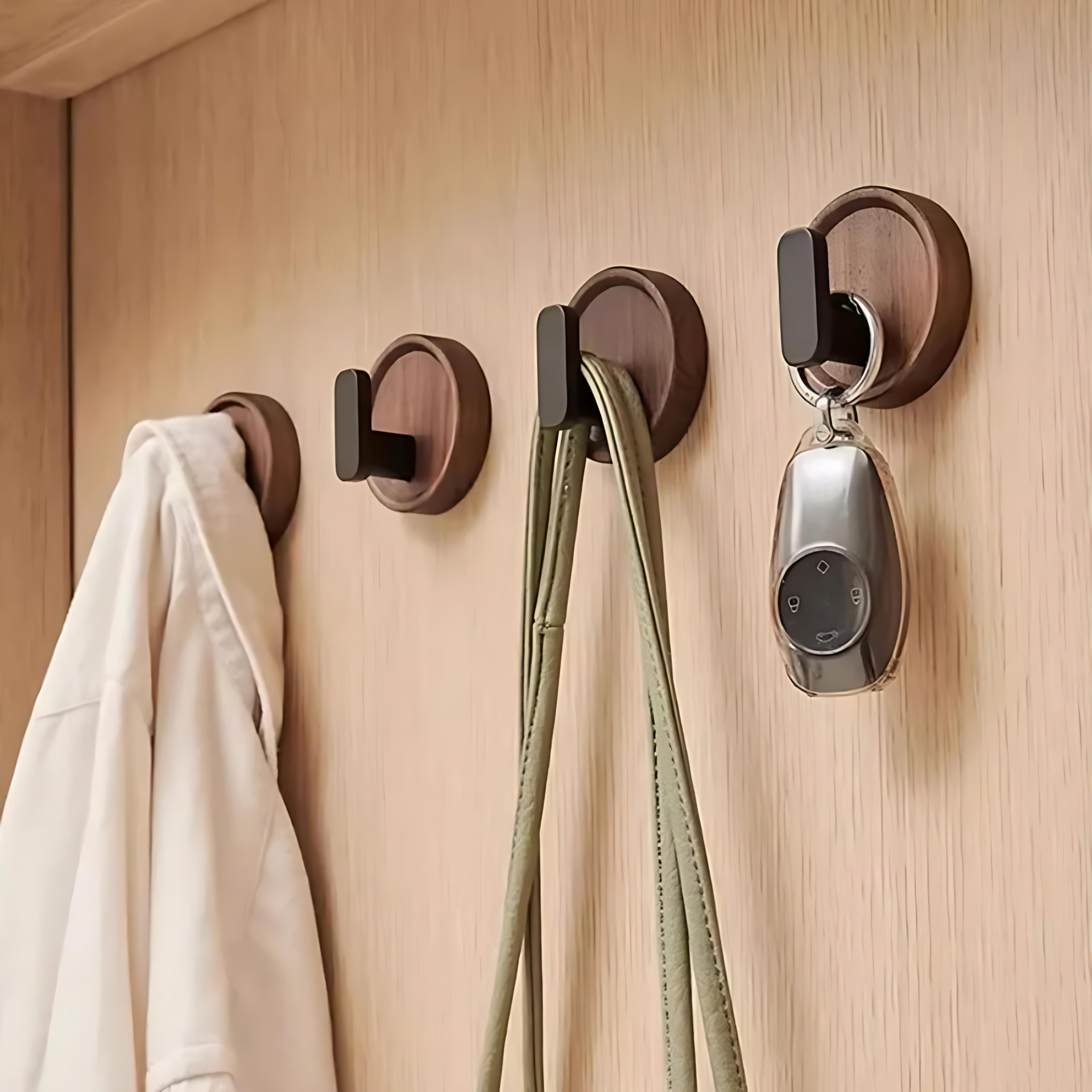 Nordic Walnut Wood Wall Hook — product close-up