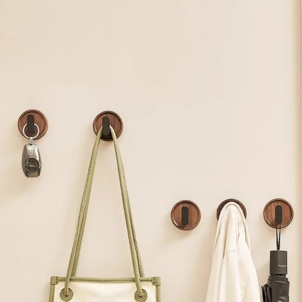 Nordic Walnut Wood Wall Hook — additional view