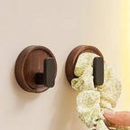Nordic Walnut Wood Wall Hook — lifestyle shot