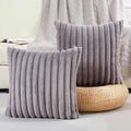 Nouvia Faux Fur Plush Cushion Cover — alternate angle view