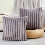 Nouvia Faux Fur Plush Cushion Cover — alternate angle view