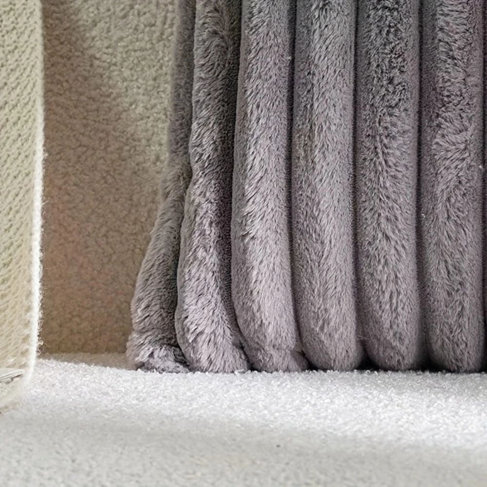 Nouvia Faux Fur Plush Cushion Cover — product in use