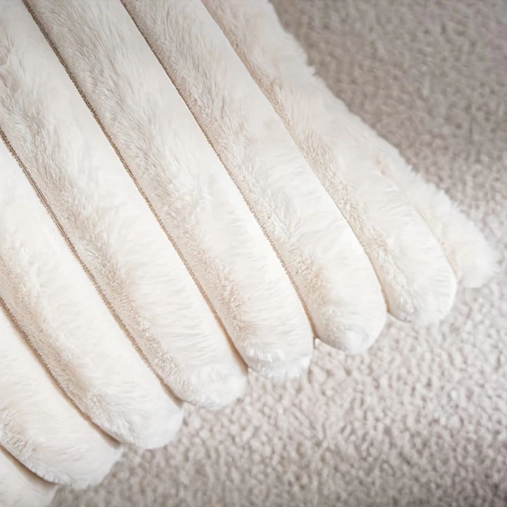 Nouvia Faux Fur Plush Cushion Cover — lifestyle shot