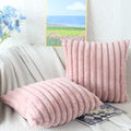 Nouvia Faux Fur Plush Cushion Cover — material texture close-up