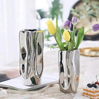 Nova Minimalist Ceramic Flower Vase — lifestyle shot