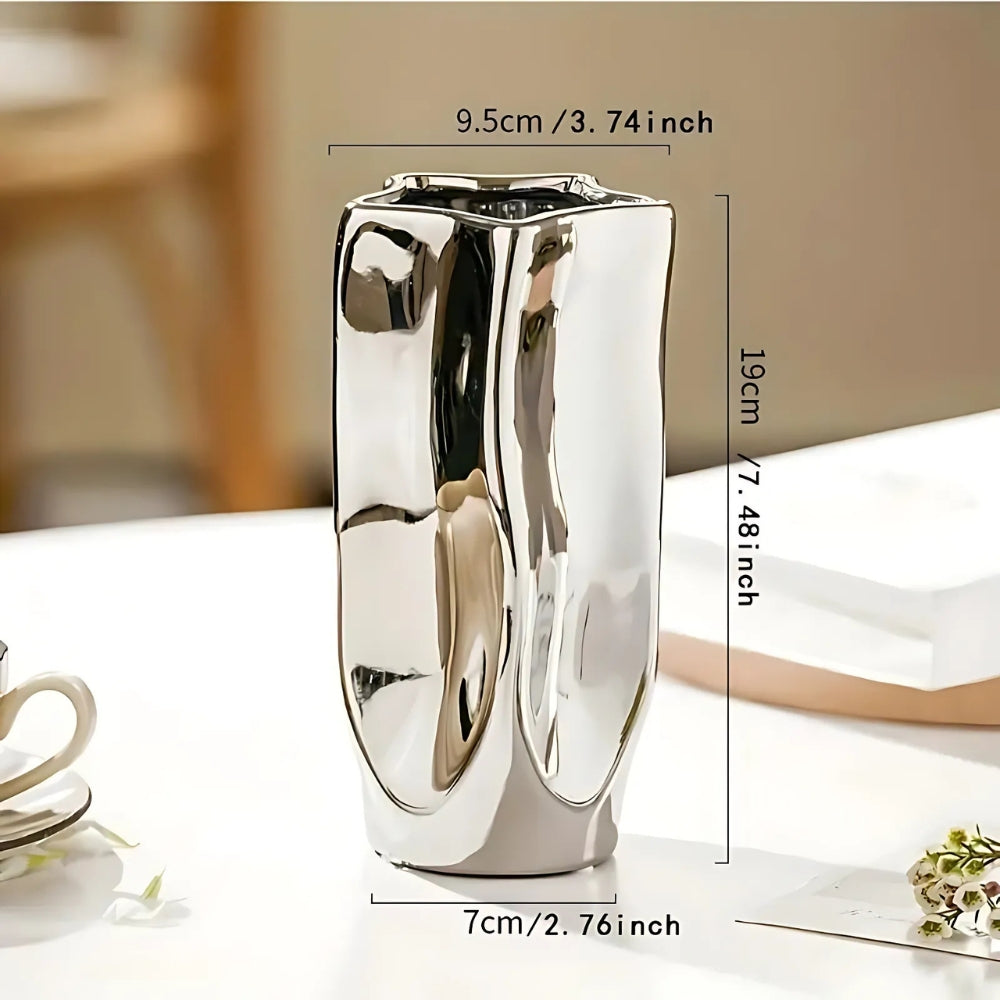 Nova Minimalist Ceramic Flower Vase — alternate angle view