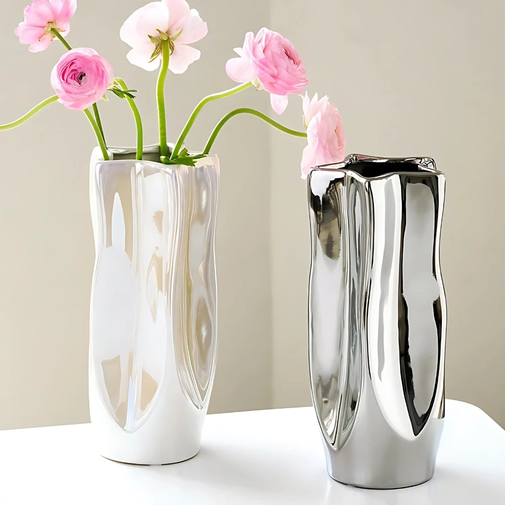 Nova Minimalist Ceramic Flower Vase — main product photo