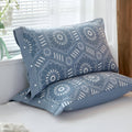Pure Cotton Buttoned Pillowcase — material texture close-up
