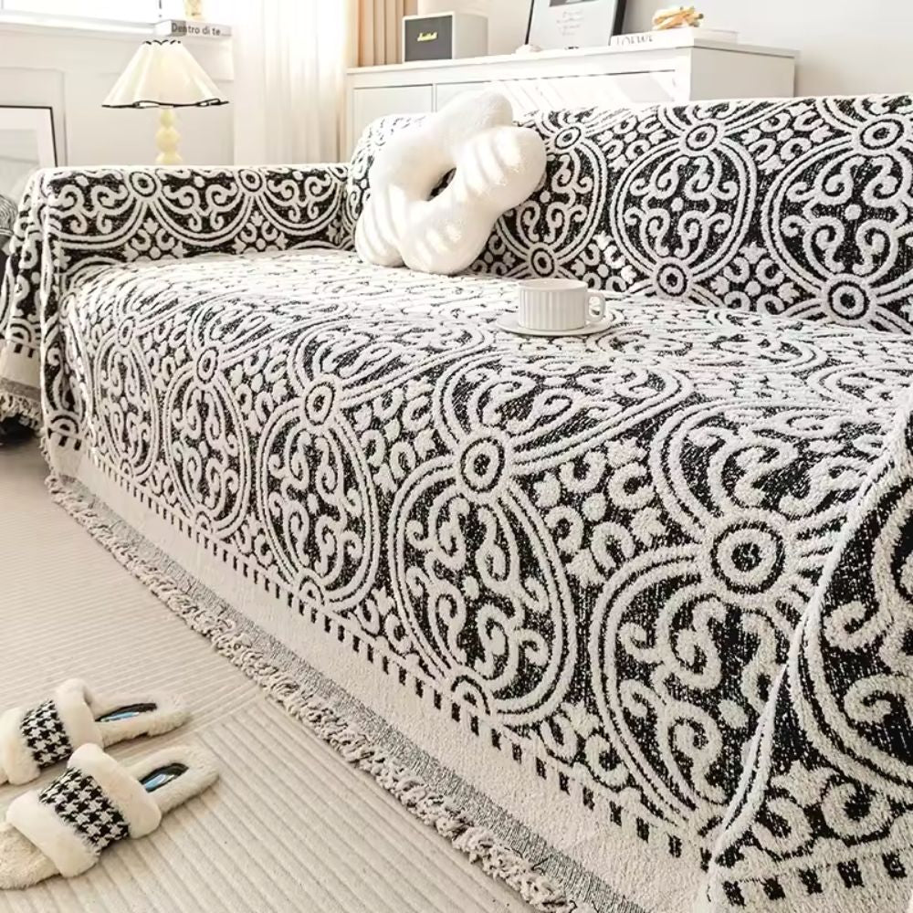 Ornamental Jacquard Sofa Cover — main product photo
