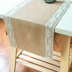 Ornate Blossom Lace Edge Table Runner — product close-up