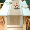 Ornate Blossom Lace Edge Table Runner — alternate angle view