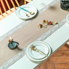Ornate Blossom Lace Edge Table Runner — additional view