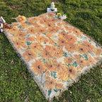 Sun Floral Outdoor Picnic Blanket — main product photo