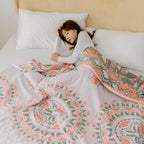 Dreamy Wanderer Cotton Blanket — product close-up