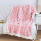 Warm Waffle Sherpa Blanket — size and scale reference