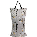 Reusable Cloth Laundry Diaper Storage Bag — size and scale reference