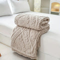Paris Weave Jacquard Fleece Blanket — material texture close-up