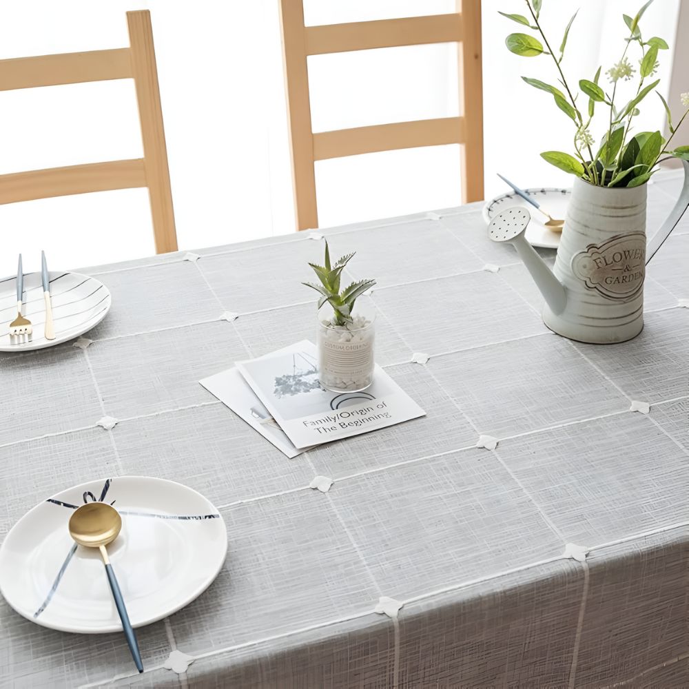 Pastoral Plaid Tablecloth — product detail view