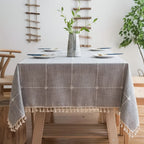 Pastoral Plaid Tablecloth — product close-up