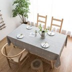 Pastoral Plaid Tablecloth — lifestyle shot