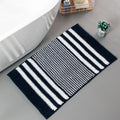 Pebble-Knit Striped Chenille Bath Mat — alternate angle view