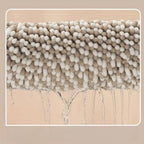 Pebble-Knit Striped Chenille Bath Mat — additional view