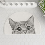 Peeping Kitty Bath Mat — product in use