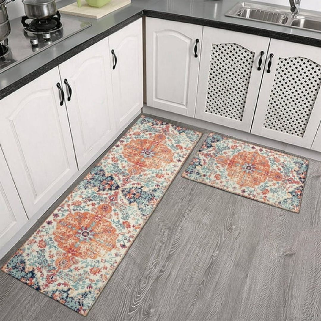 Vintage Bloom Comfort Anti-Fatigue Kitchen Mat — lifestyle shot