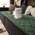 Pet-Proof Textured Quilted Sofa Protector Slipcover — product feature detail